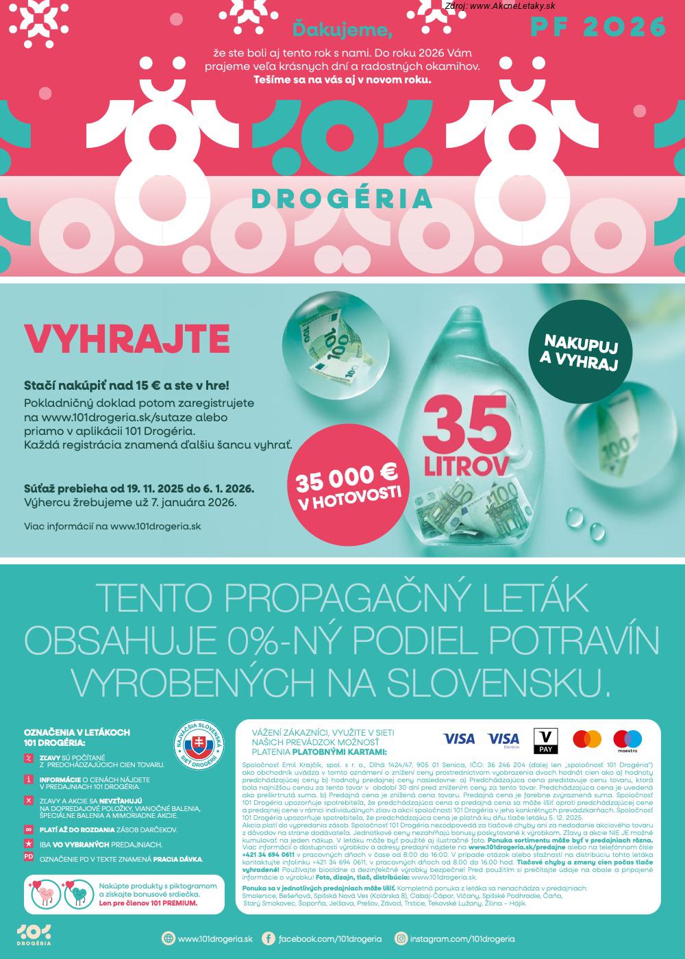 Leták 101 Drogerie (17. 12. - 6. 1. 2026) - strana 12 z 12