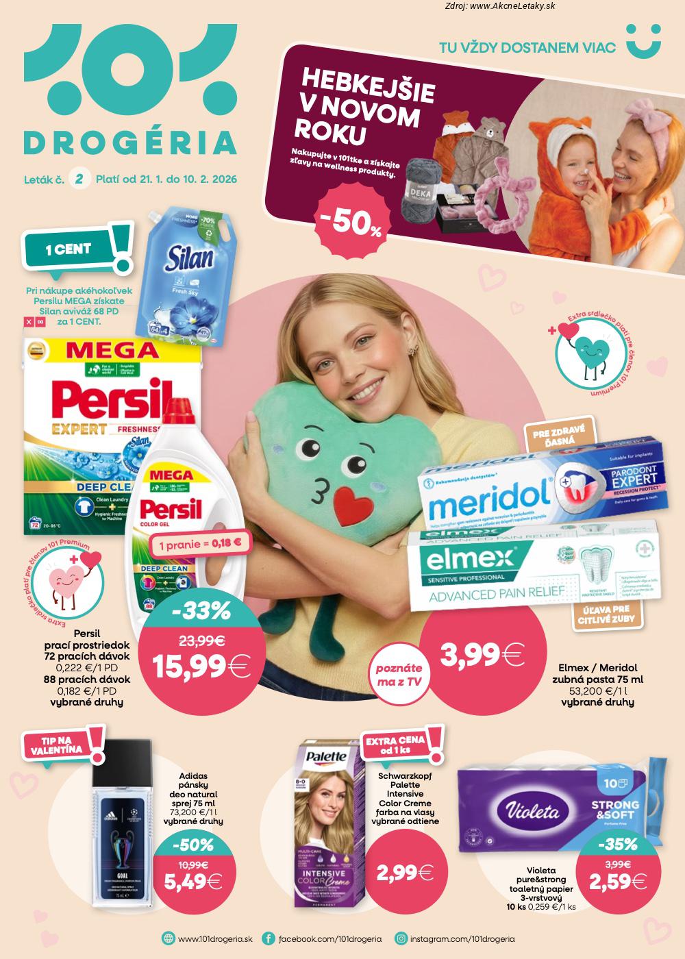 Leták 101 Drogerie (21. 1. - 10. 2. 2026) - strana 1 z 12