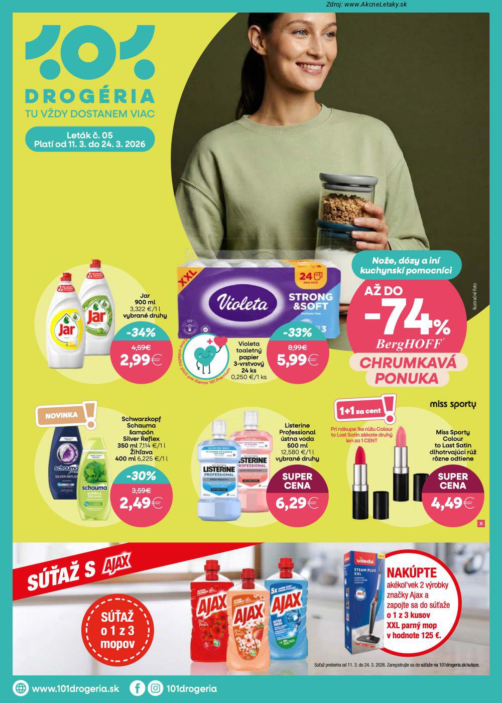 Leták 101 Drogerie (11. 3. - 24. 3. 2026) - strana 1 z 14