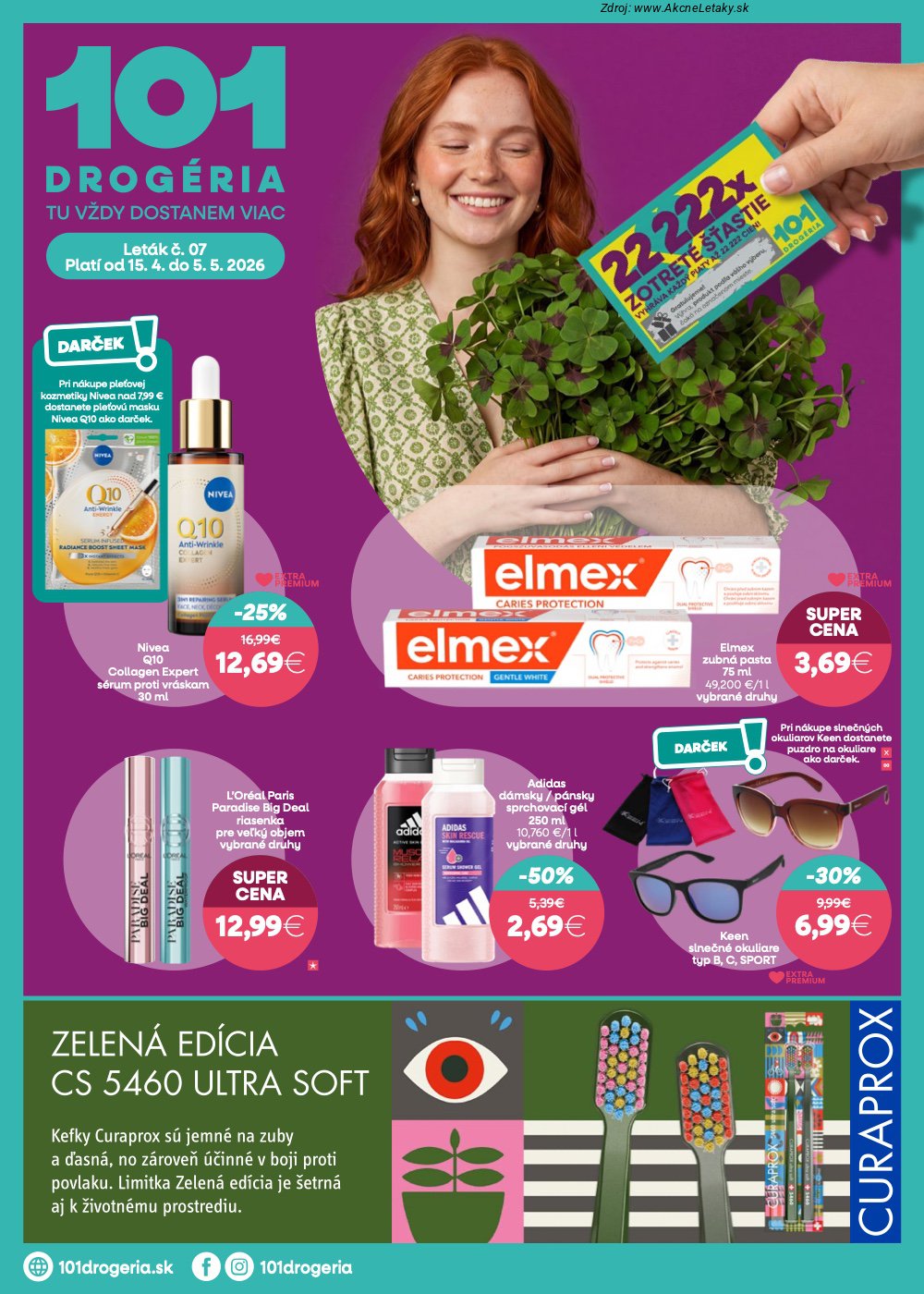 Leták 101 Drogerie (15. 4. - 5. 5. 2026) - strana 1 z 12