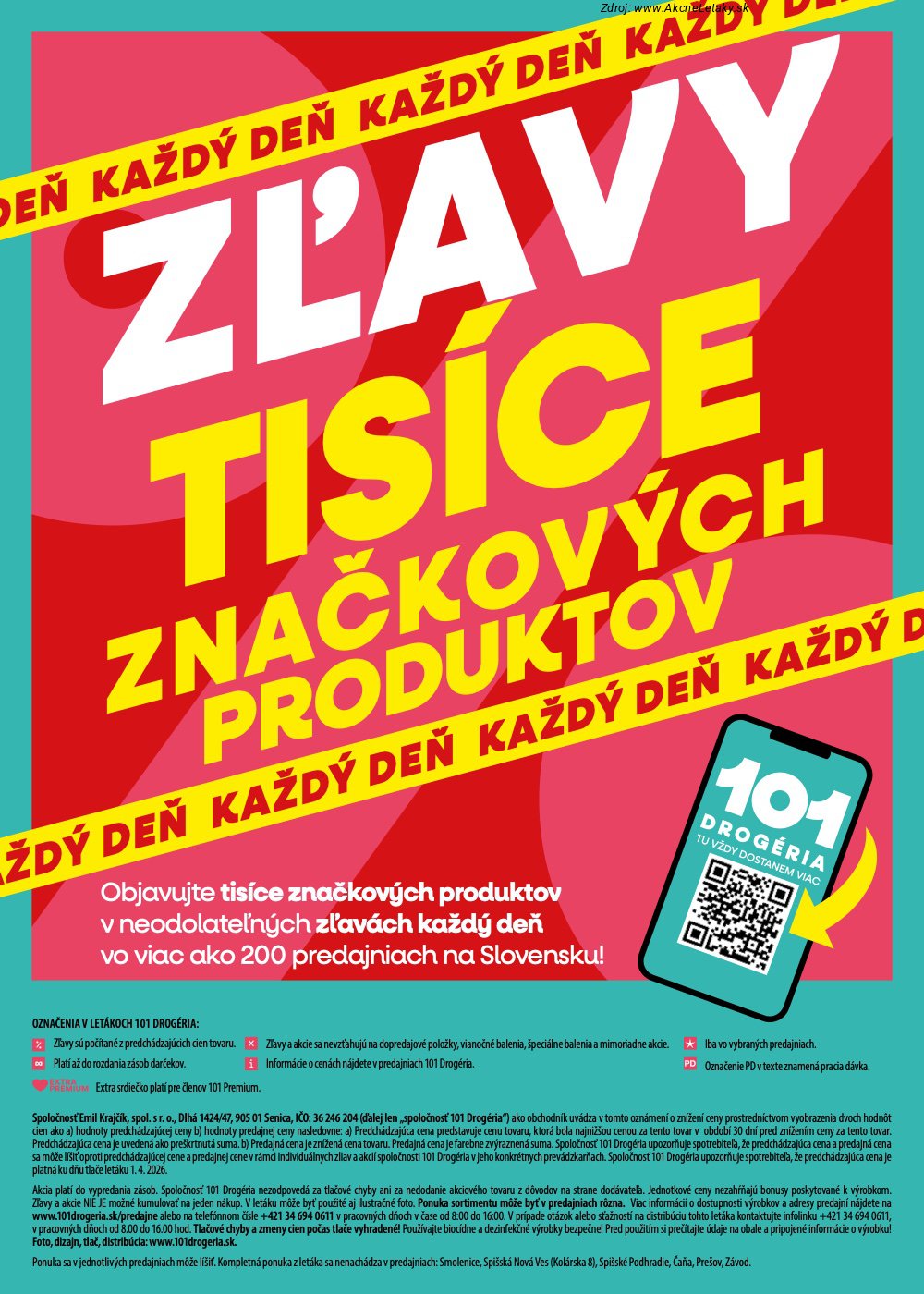 Leták 101 Drogerie (15. 4. - 5. 5. 2026) - strana 12 z 12