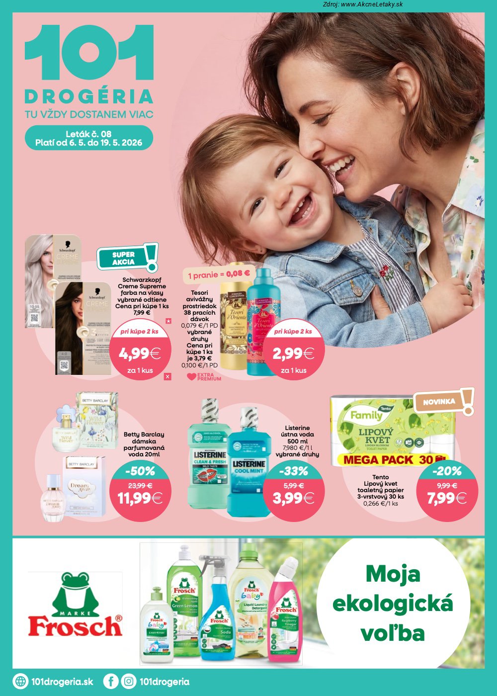 Leták 101 Drogerie (6. 5. - 19. 5. 2026) - strana 1 z 12