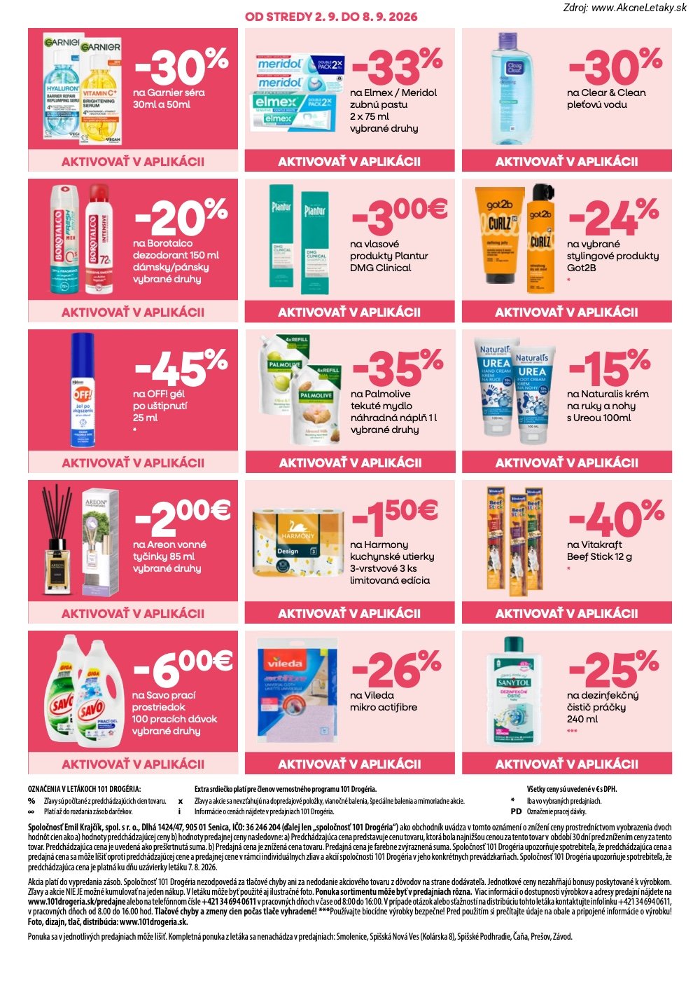 Leták 101 Drogerie (19. 8. - 8. 9. 2026) - strana 7 z 16
