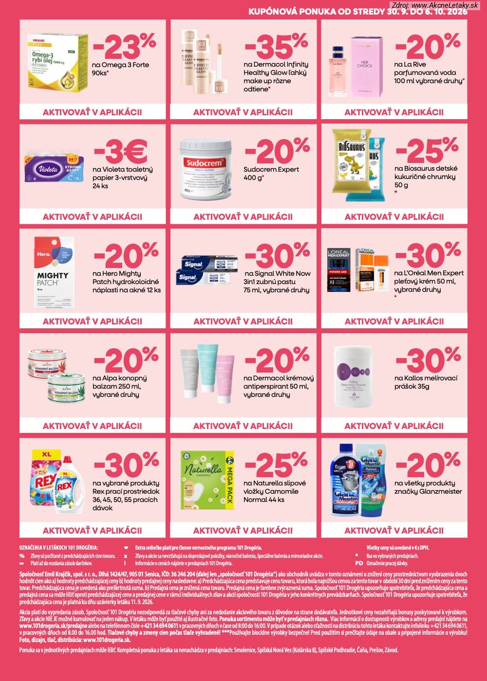 Leták 101 Drogerie (23. 9. - 6. 10. 2026) - strana 7 z 16