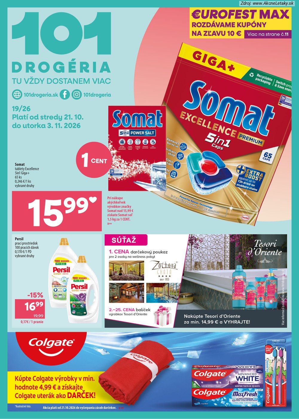 Leták 101 Drogerie (21. 10. - 3. 11. 2026) - strana 1 z 11