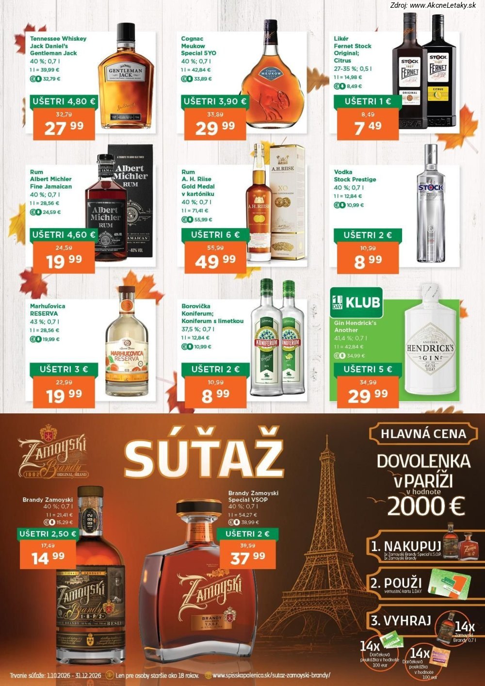 Strana 1 - leták 1. day (22. 10. - 4. 11. 2026)