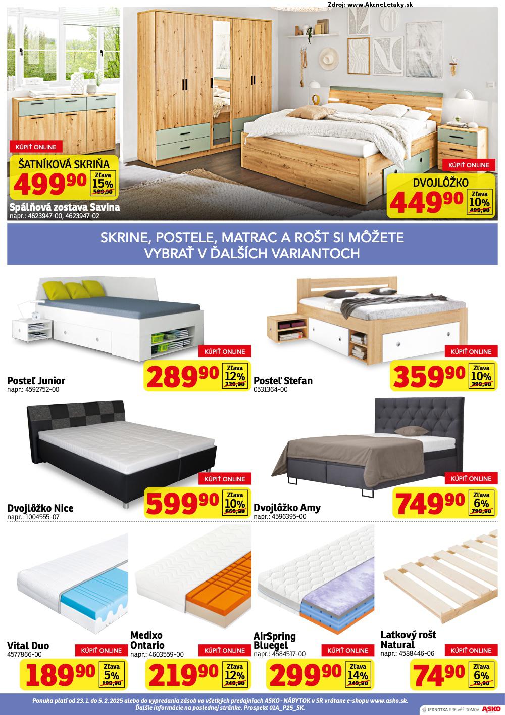 Leták ASKO nábytok (23. 1. - 5. 2. 2025) - strana 3 z 4