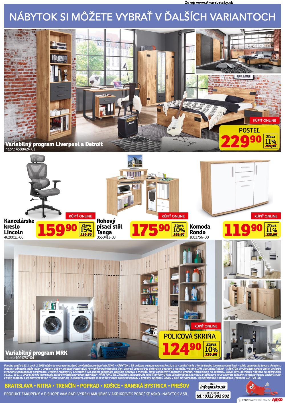Leták ASKO nábytok (23. 1. - 5. 2. 2025) - strana 4 z 4