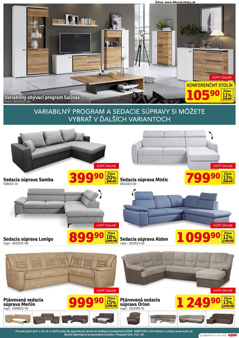 Leták ASKO nábytok (6. 2. - 19. 2. 2025) - strana 2 z 4
