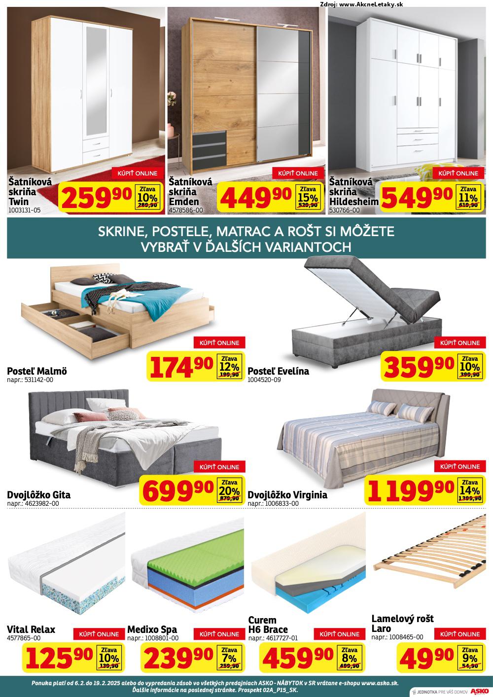 Leták ASKO nábytok (6. 2. - 19. 2. 2025) - strana 3 z 4