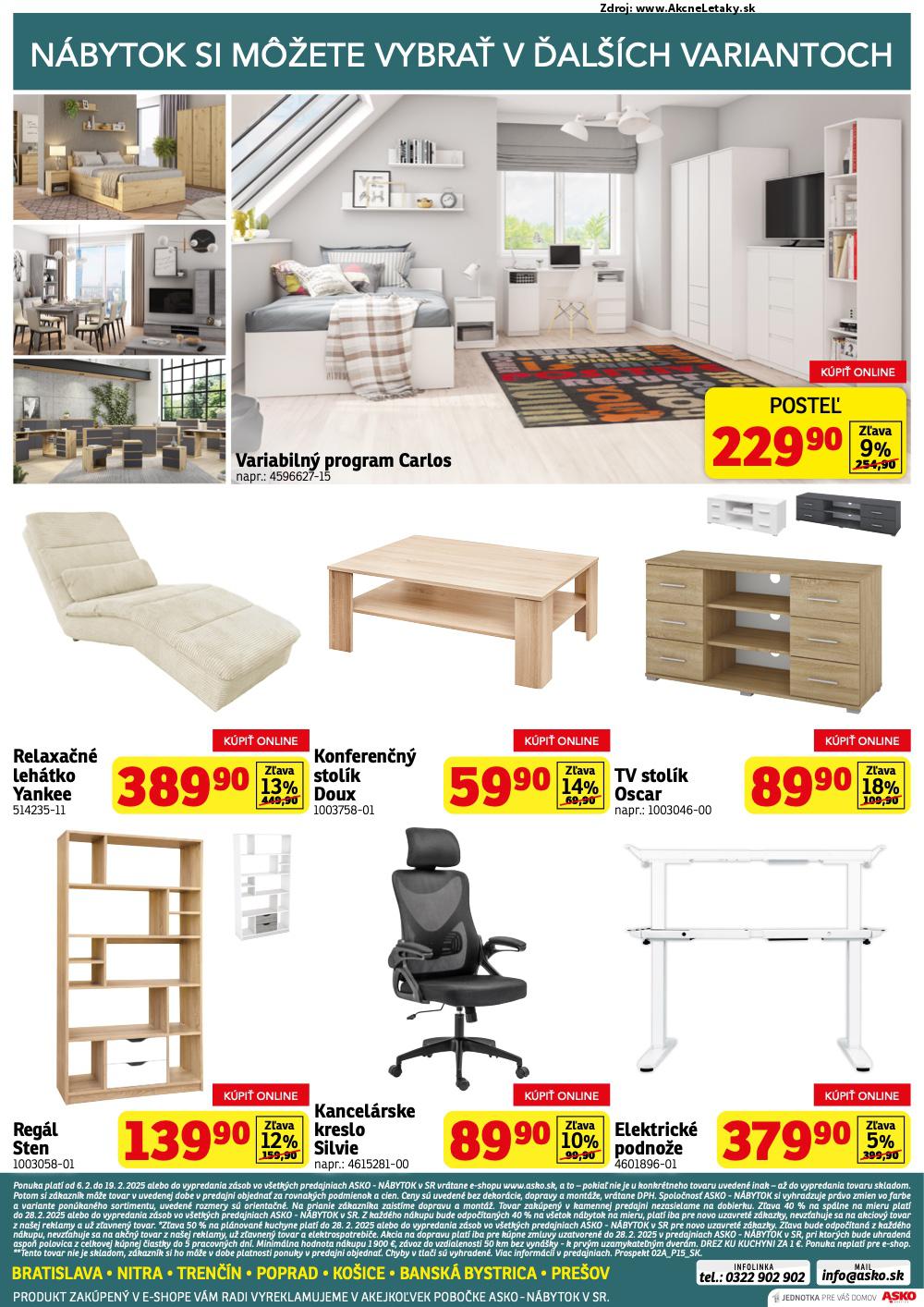Leták ASKO nábytok (6. 2. - 19. 2. 2025) - strana 4 z 4