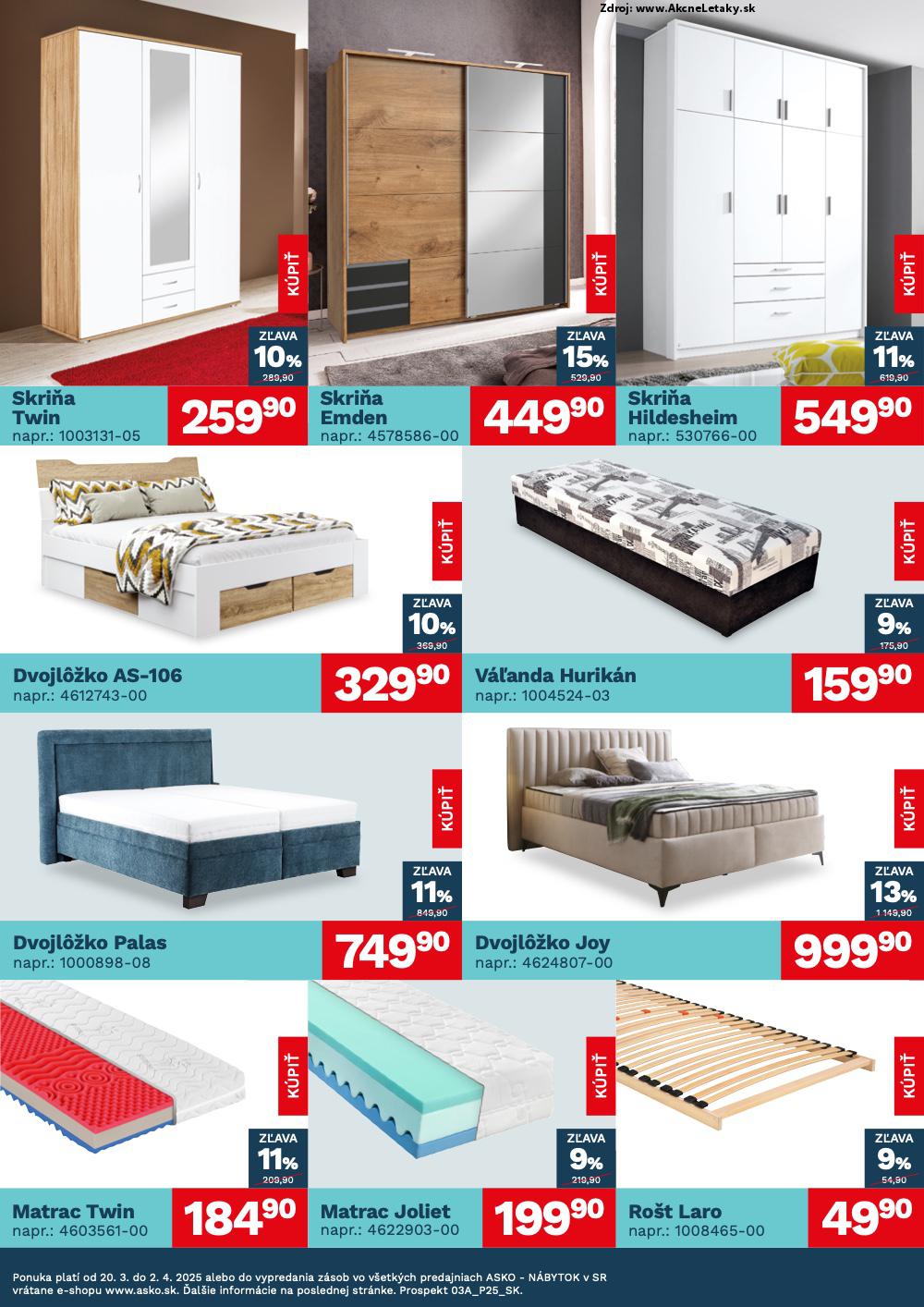 Leták ASKO nábytok (20. 3. - 2. 4. 2025) - strana 3 z 4