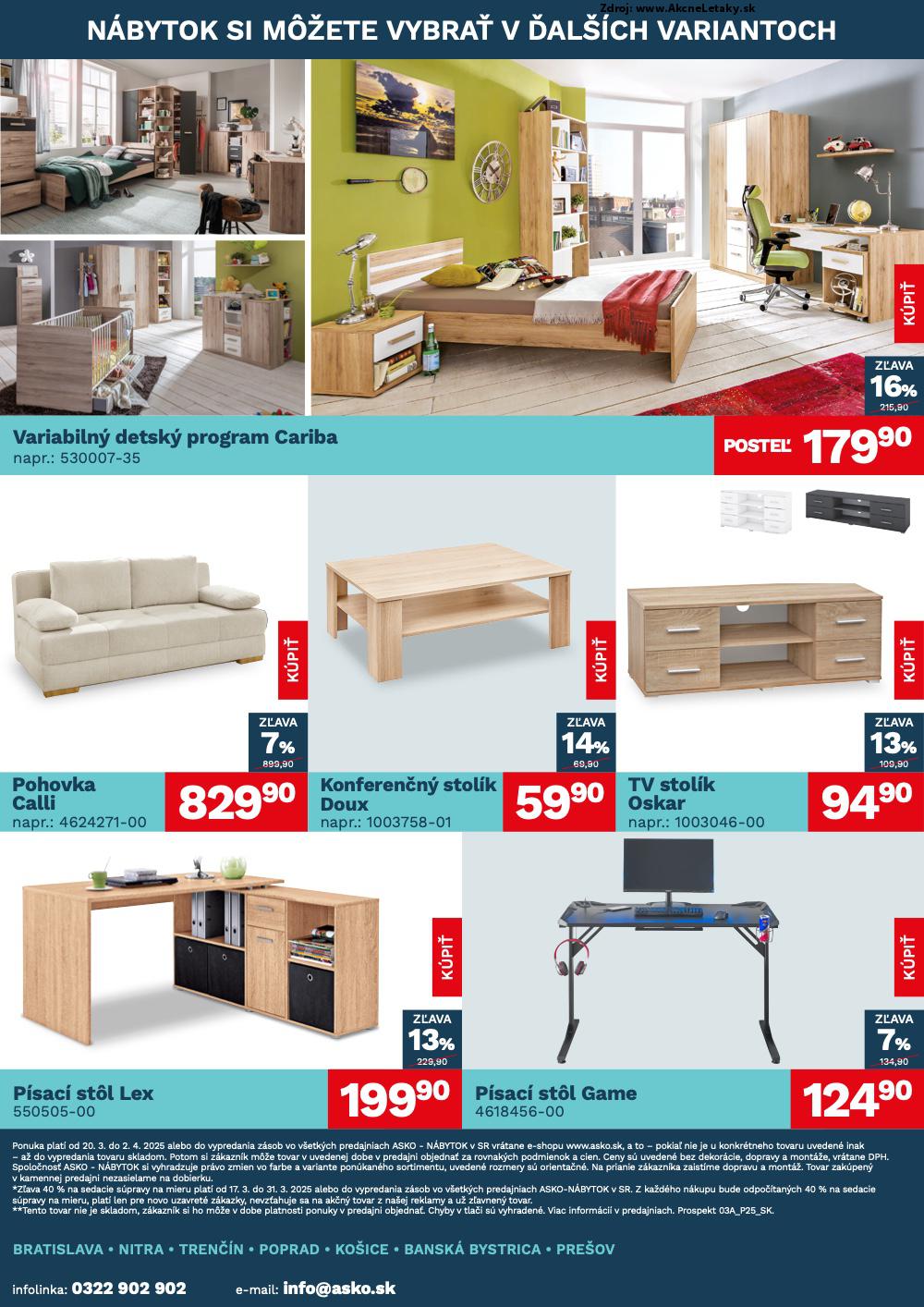 Leták ASKO nábytok (20. 3. - 2. 4. 2025) - strana 4 z 4