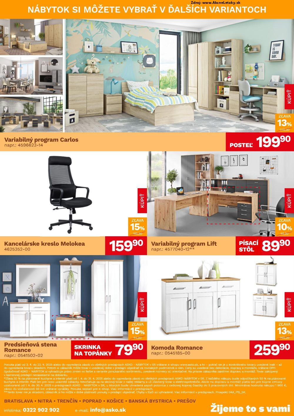 Leták ASKO nábytok (3. 4. - 23. 4. 2025) - strana 4 z 4