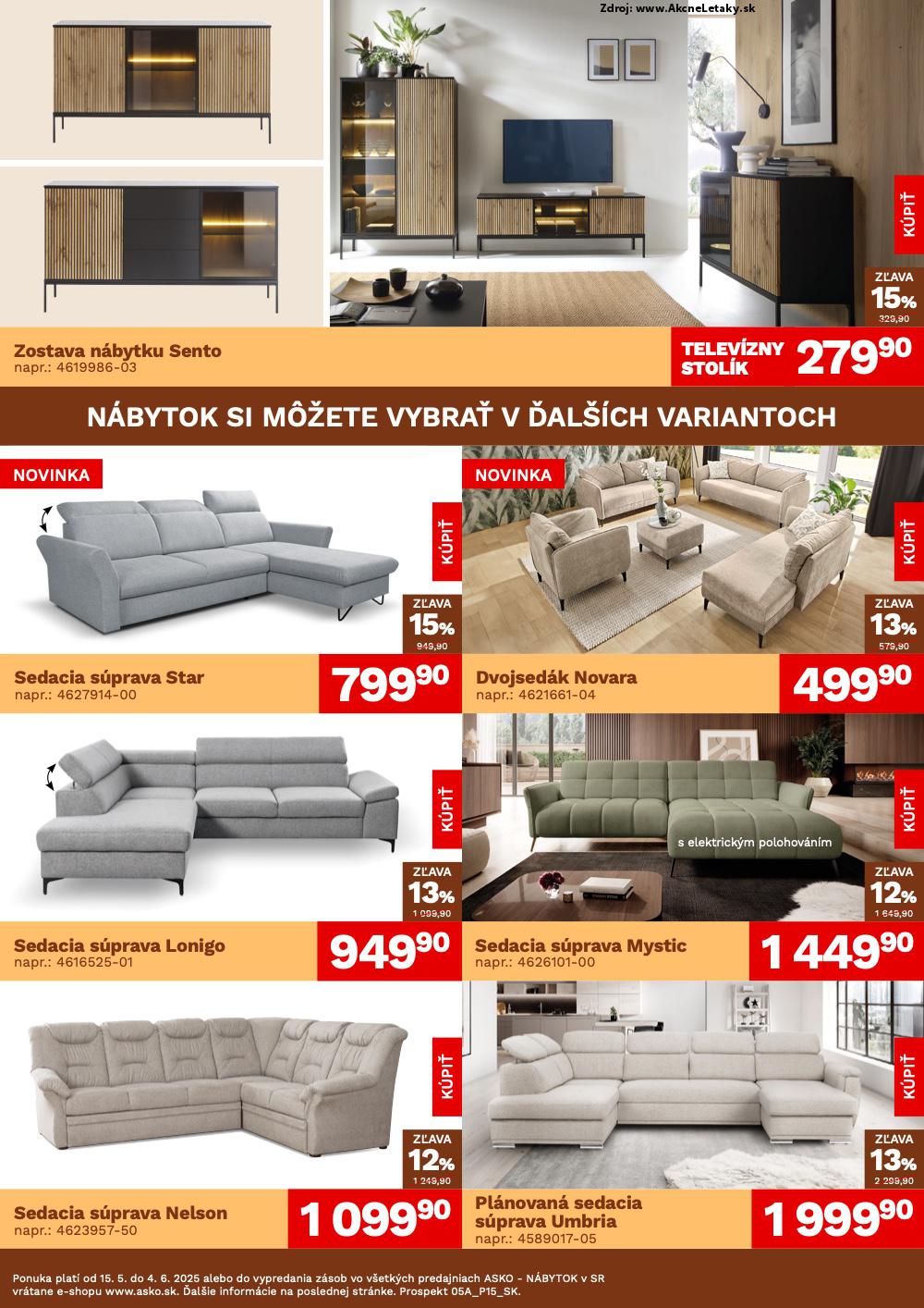 Leták ASKO nábytok (15. 5. - 4. 6. 2025) - strana 2 z 4
