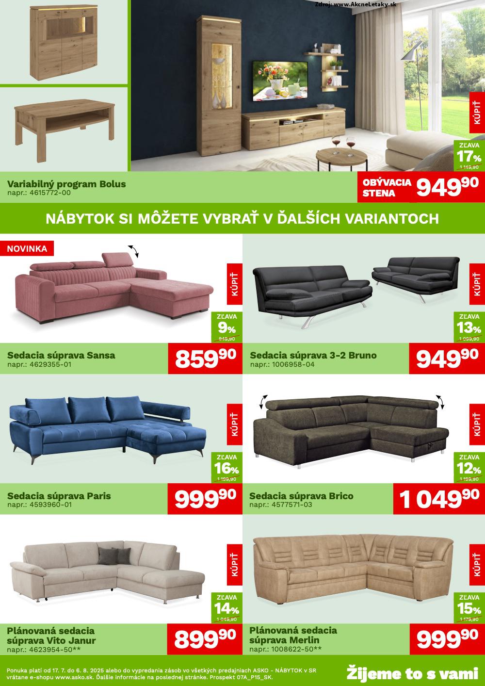 ASKO nábytok leták od 17.7. | AkčnéLetáky.sk