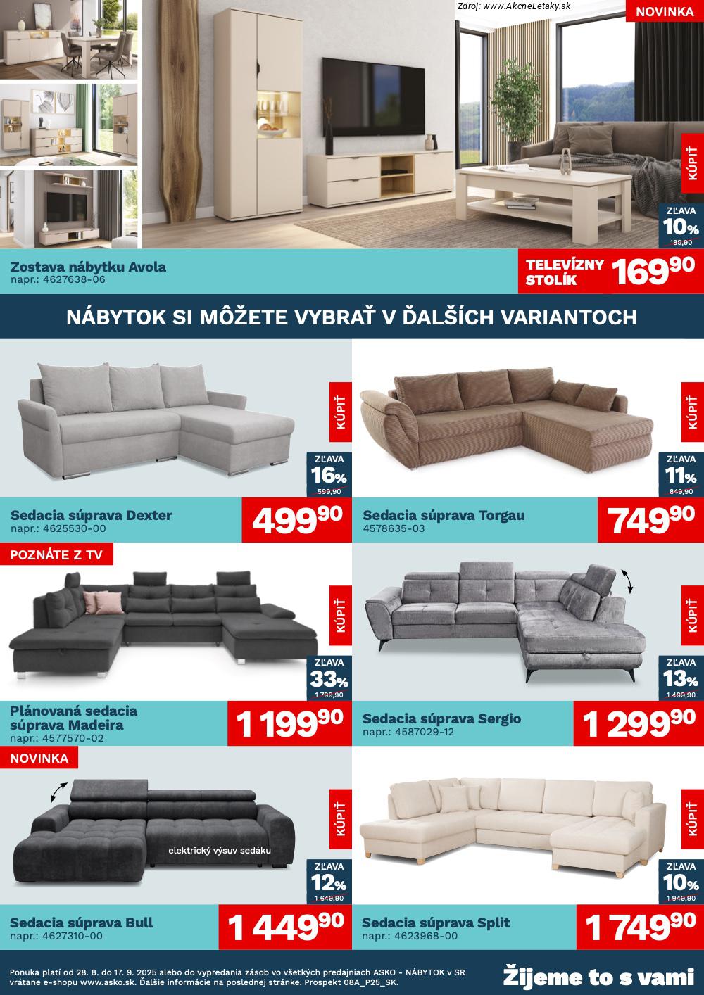 ASKO nábytok leták od 28.8. | AkčnéLetáky.sk