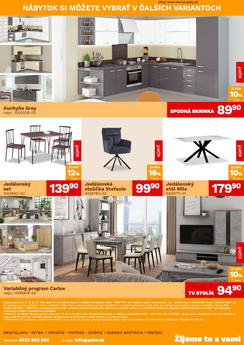 Leták ASKO nábytok (9. 10. - 29. 10. 2025) - strana 4 z 4