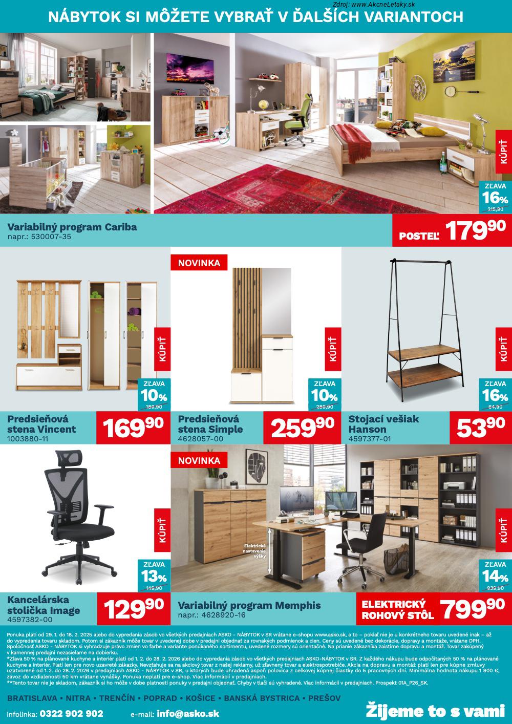 Leták ASKO nábytok (29. 1. - 18. 2. 2026) - strana 4 z 4