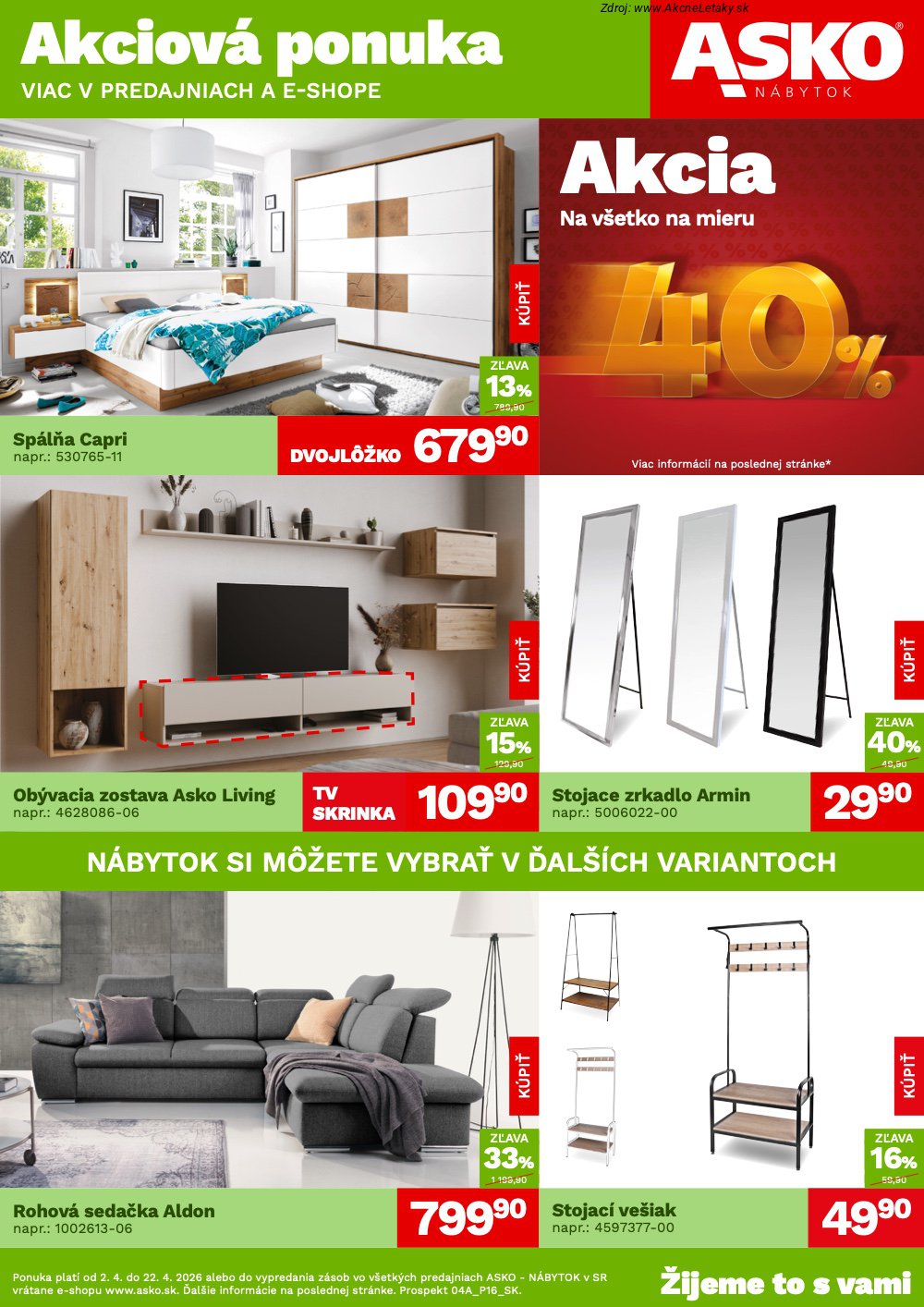 Leták ASKO nábytok - strana 1