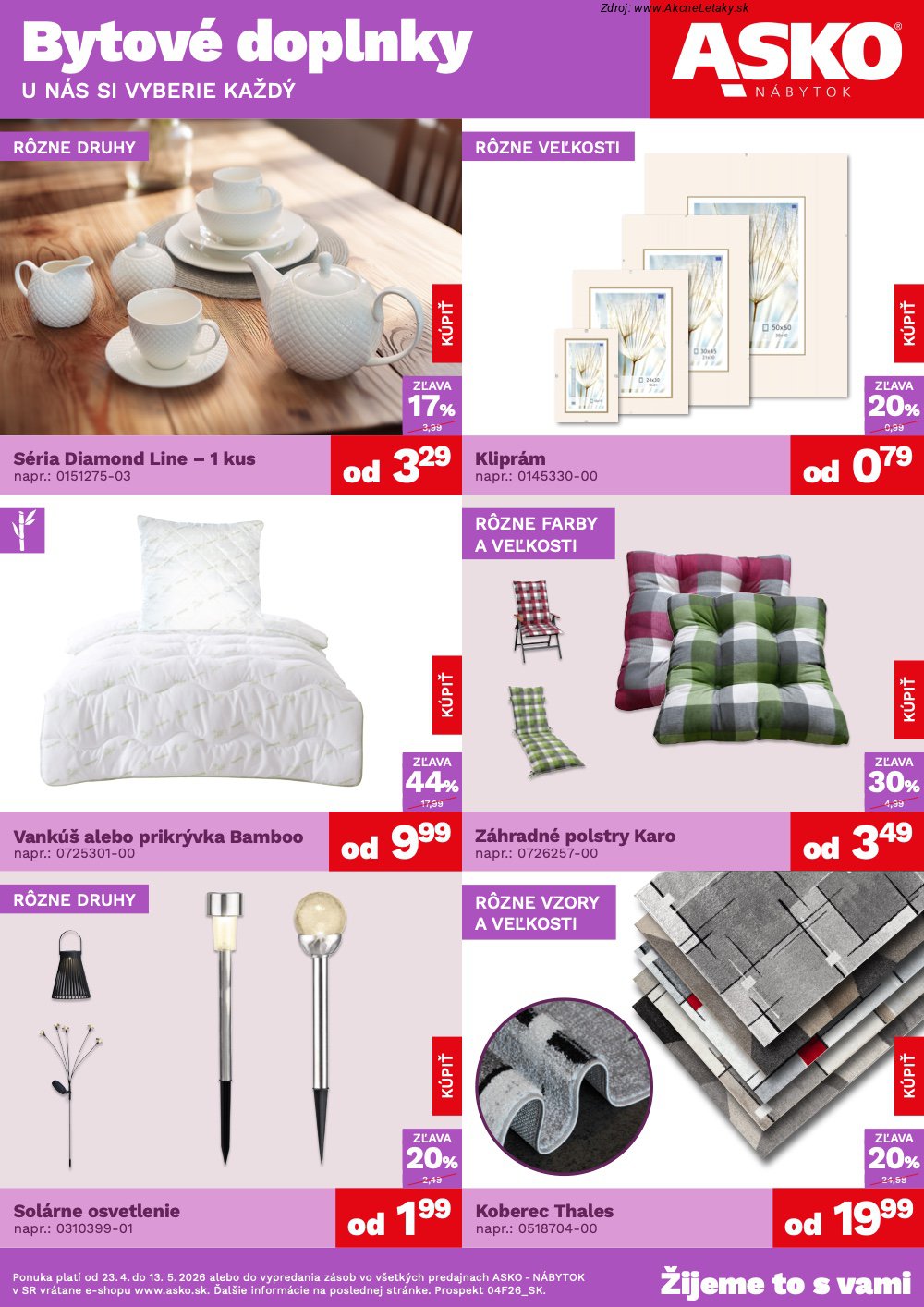Leták ASKO nábytok (23. 4. - 13. 5. 2026) - strana 1 z 5