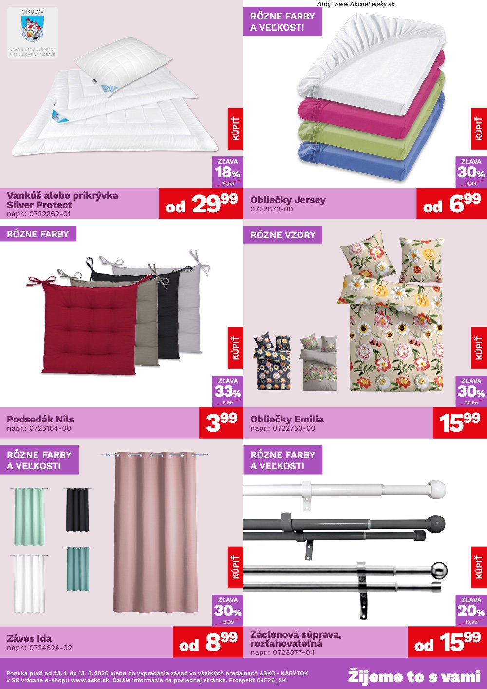 Leták ASKO nábytok (23. 4. - 13. 5. 2026) - strana 3 z 5