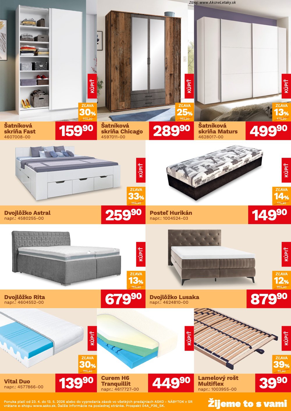 Leták ASKO nábytok (23. 4. - 13. 5. 2026) - strana 3 z 4