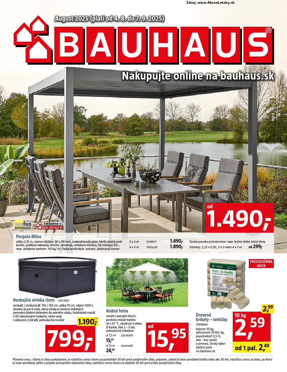 Leták BAUHAUS - strana 1
