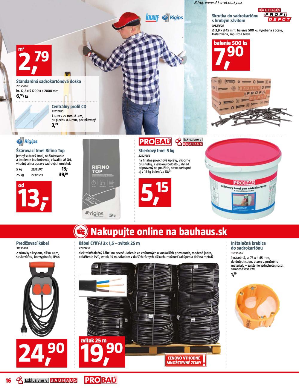Leták BAUHAUS (12. 1. - 8. 2. 2026) - strana 16 z 25