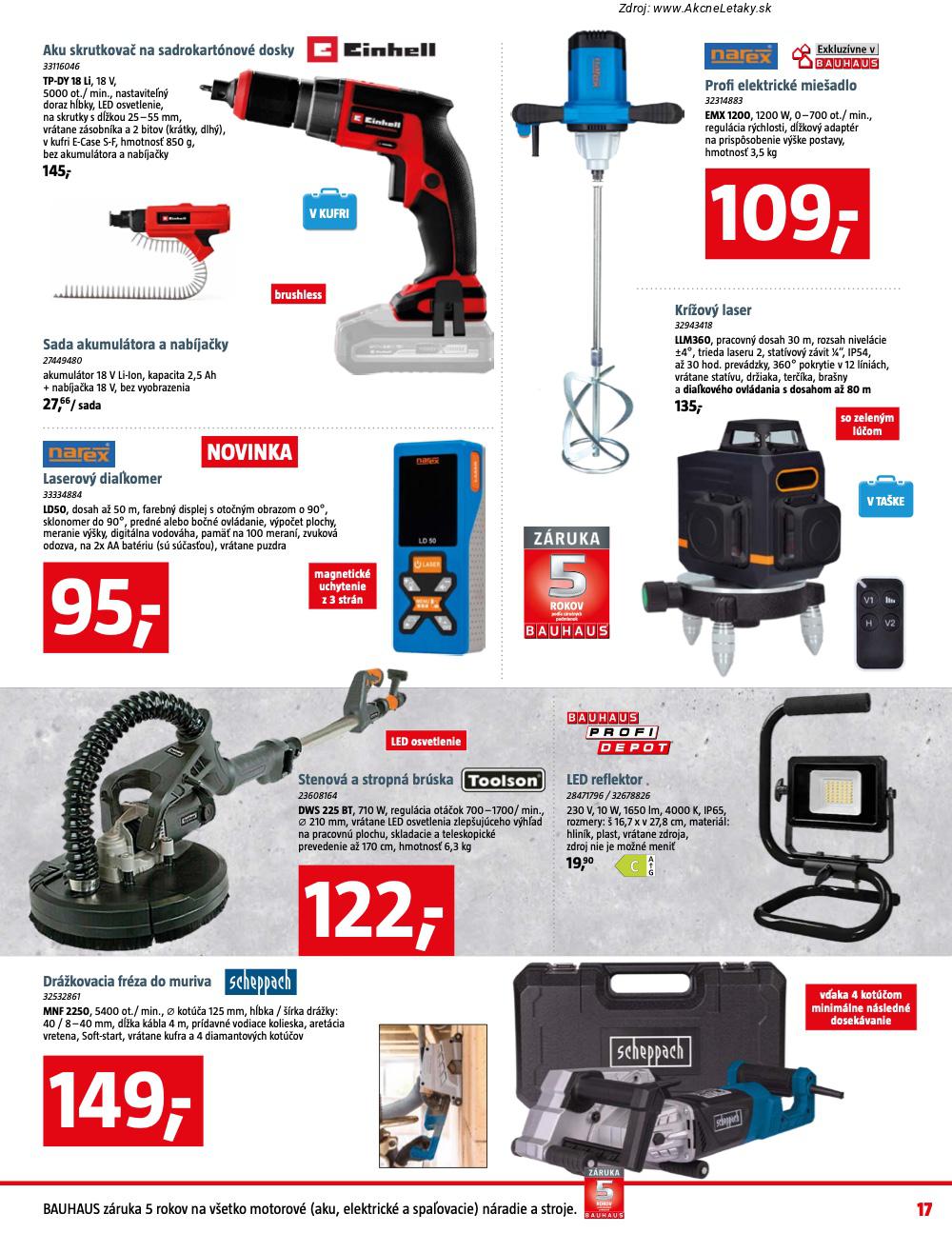 Leták BAUHAUS (12. 1. - 8. 2. 2026) - strana 17 z 25