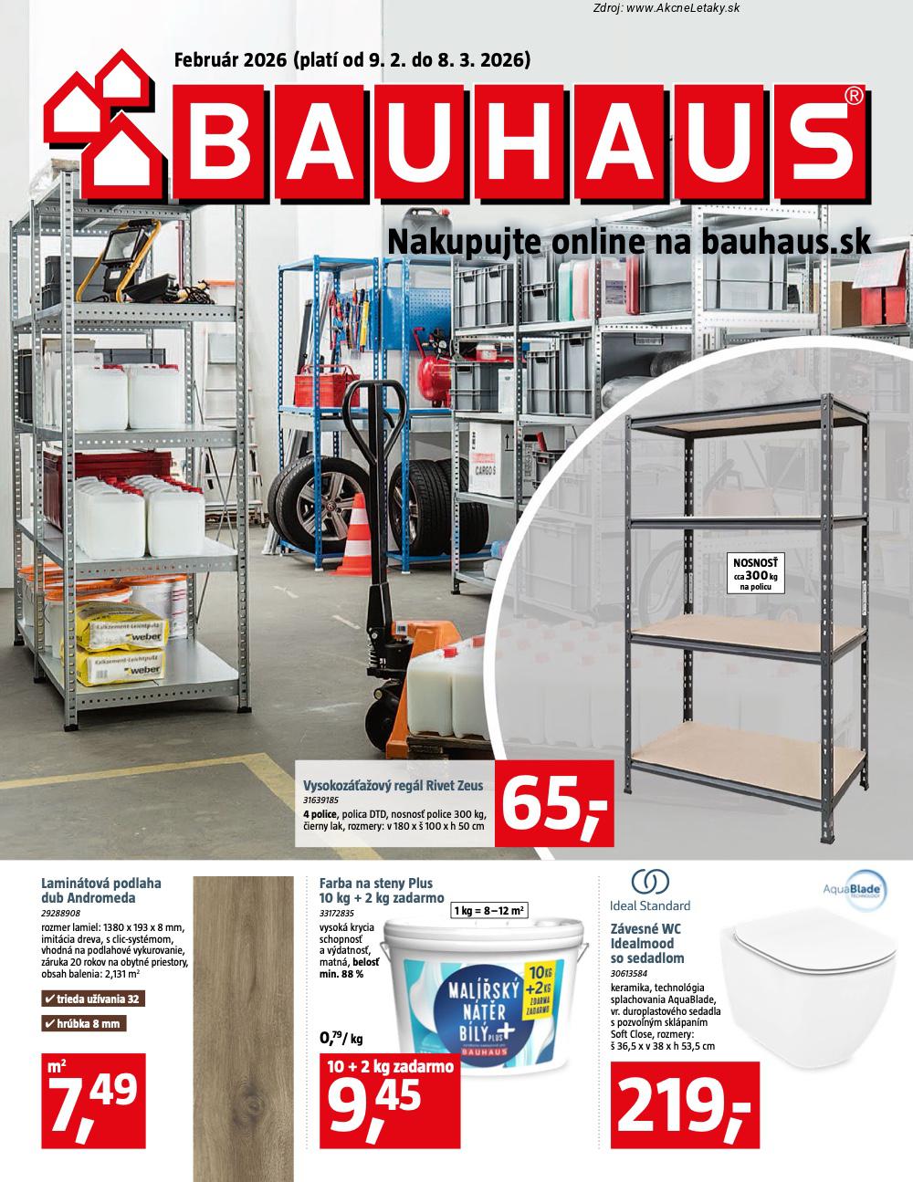 Leták BAUHAUS - strana 1