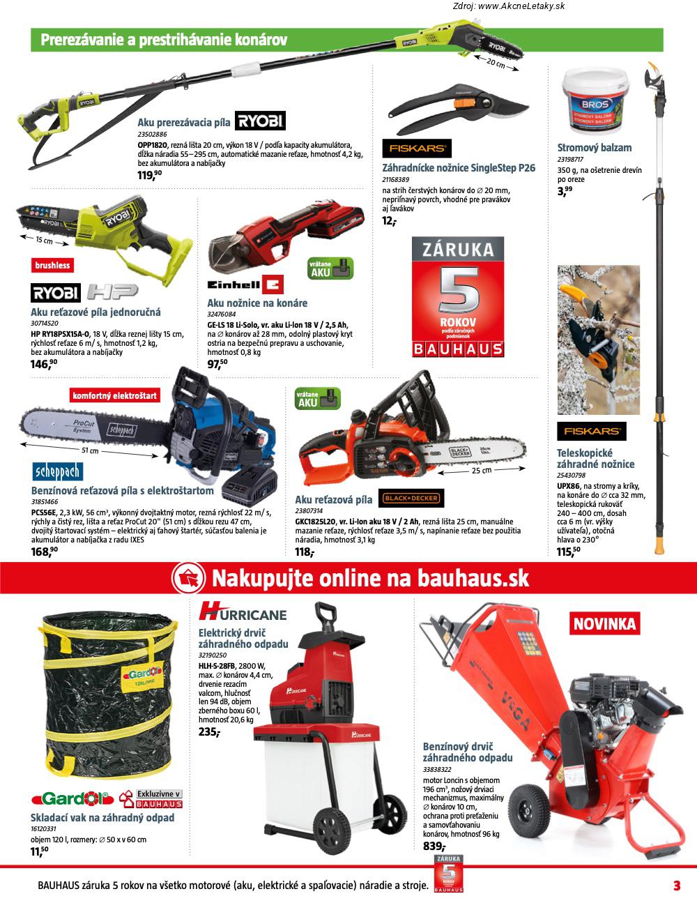 Leták BAUHAUS - strana 3