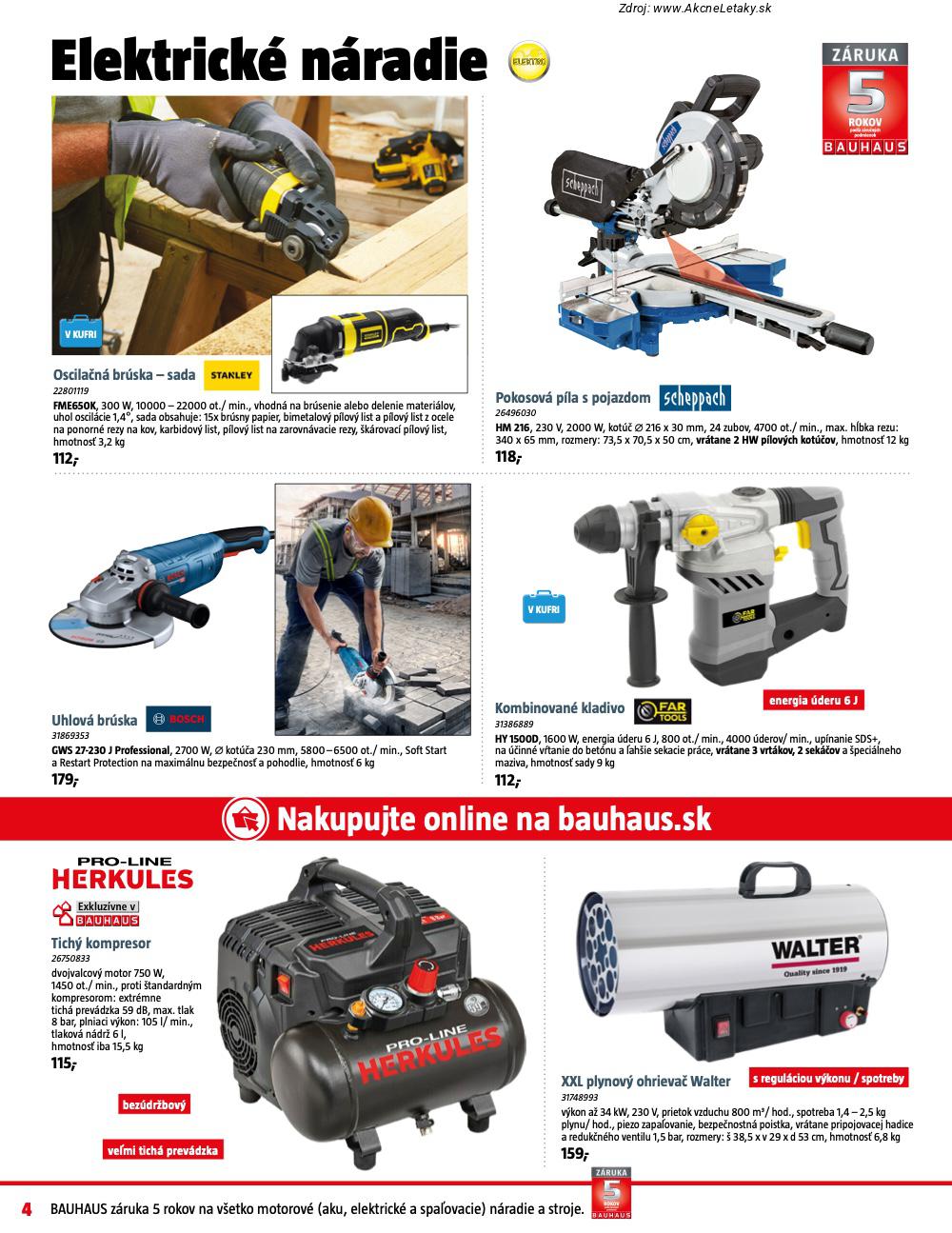 Leták BAUHAUS - strana 4