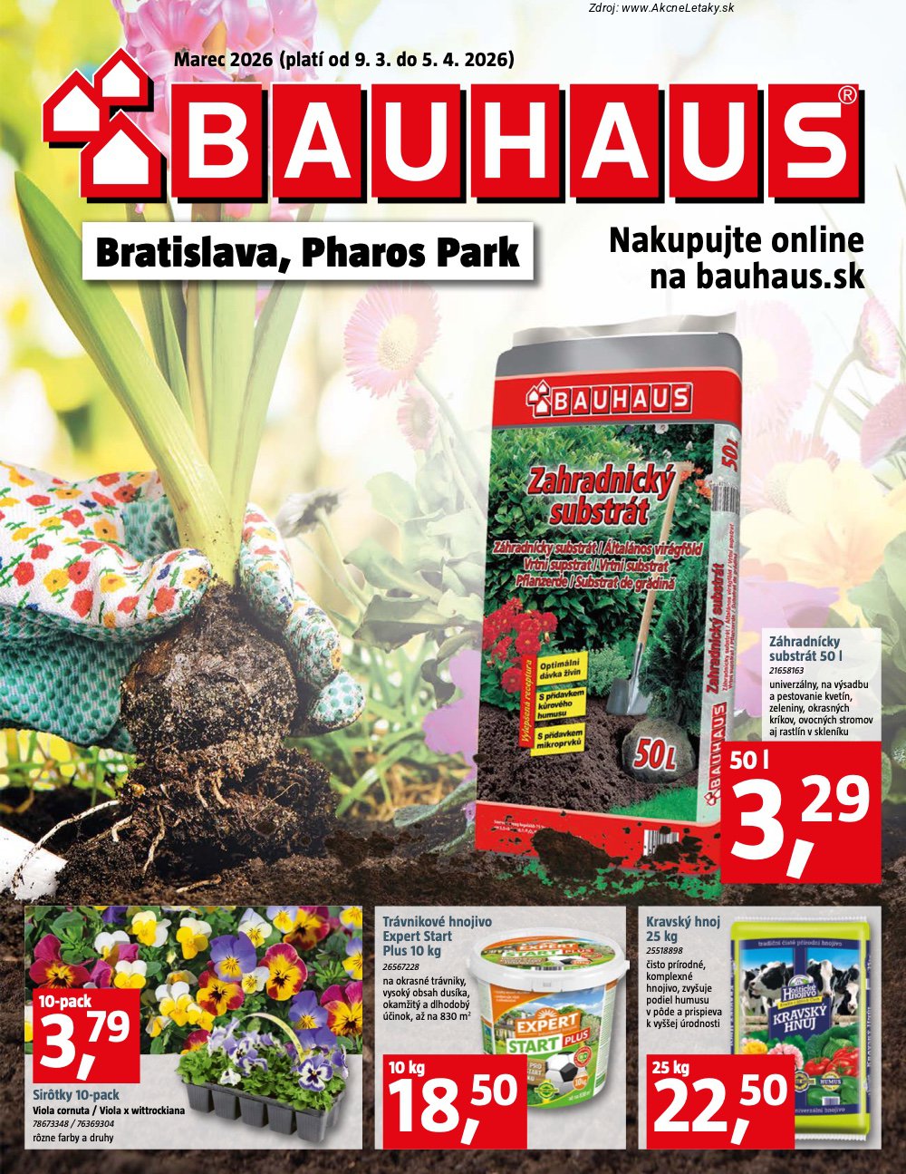 Leták BAUHAUS - strana 1