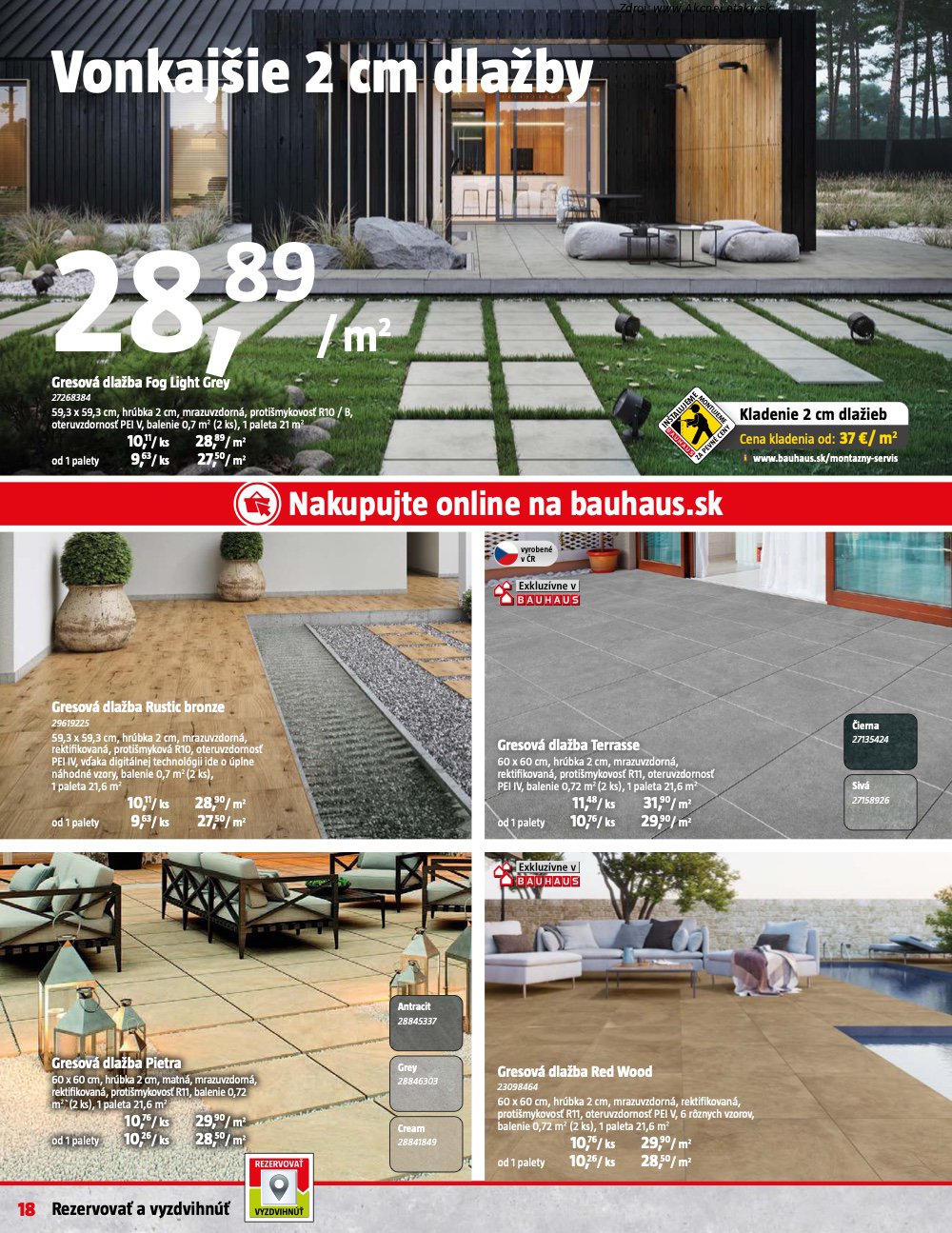 Leták BAUHAUS - strana 18