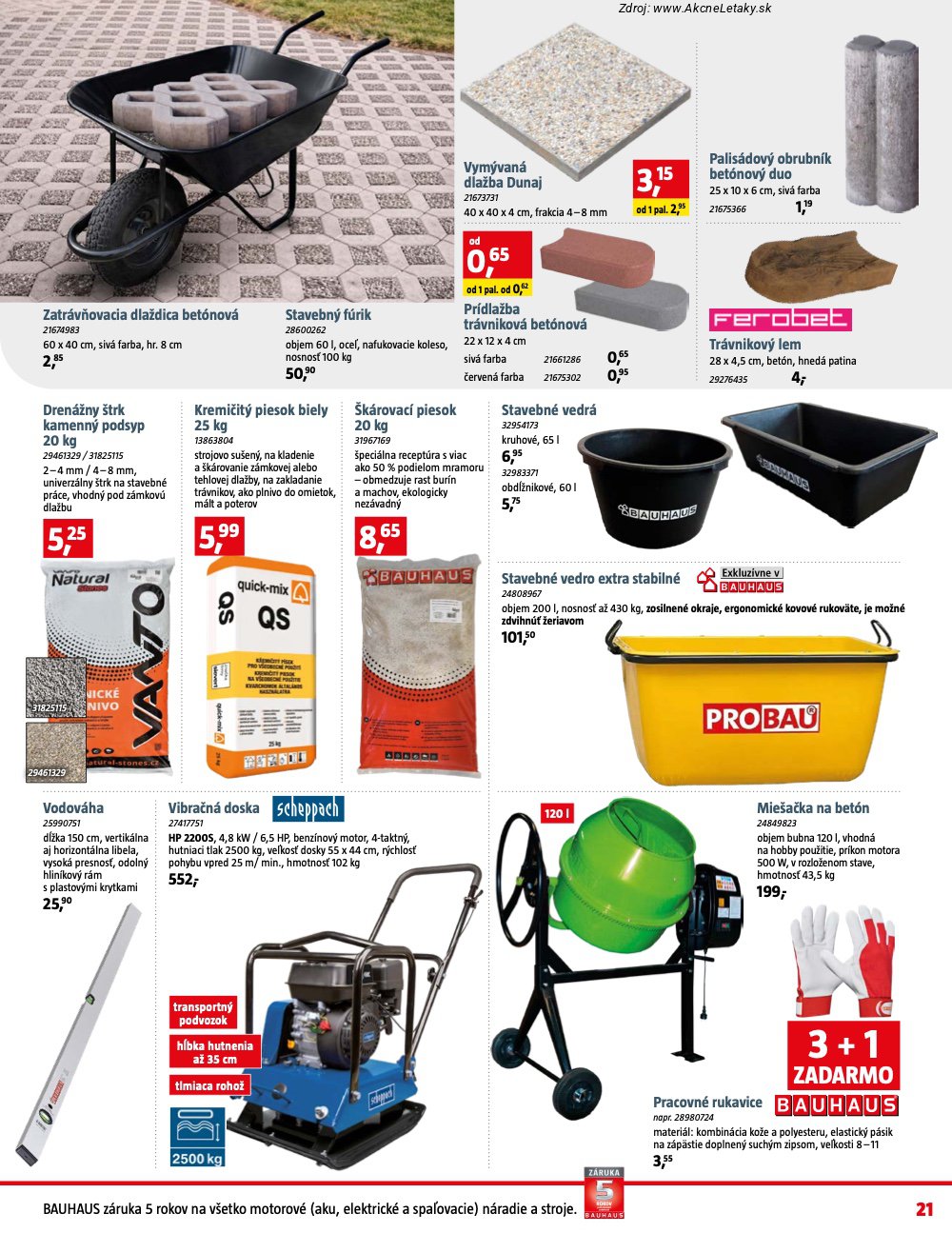 Leták BAUHAUS - strana 21