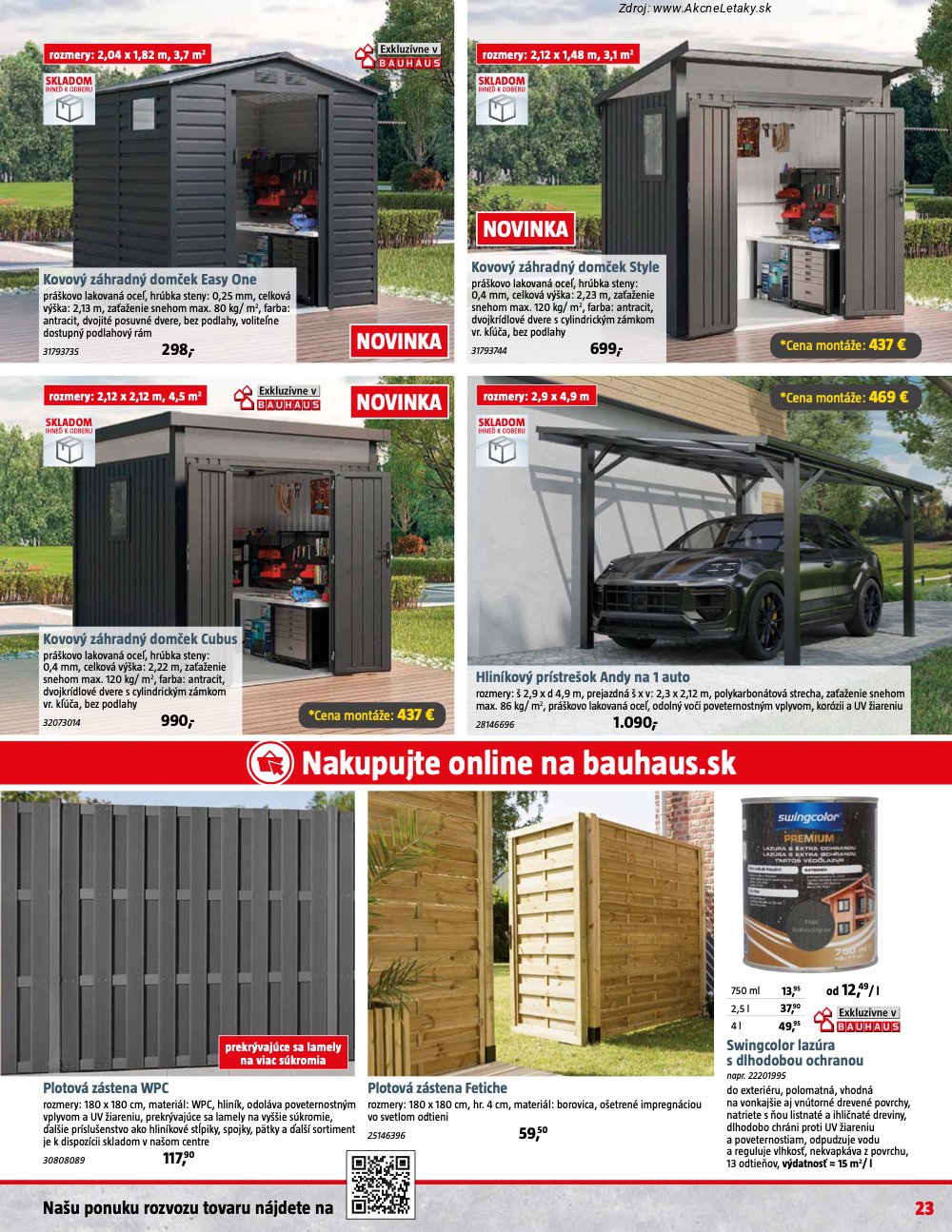 Leták BAUHAUS - strana 23