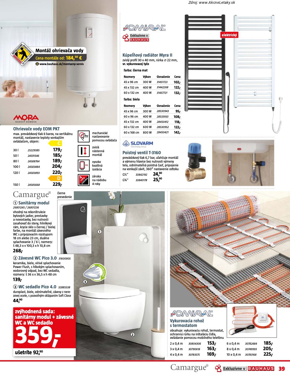 Leták BAUHAUS - strana 39