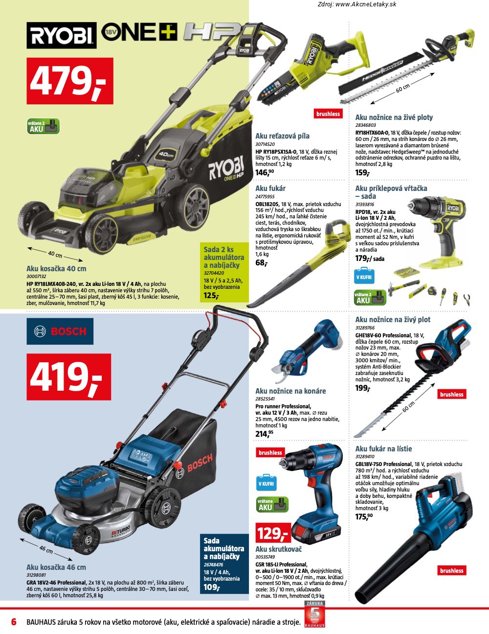 Leták BAUHAUS - strana 6