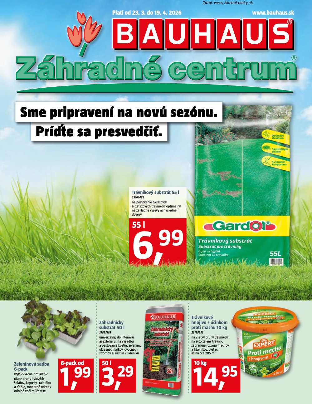 Leták BAUHAUS - strana 1