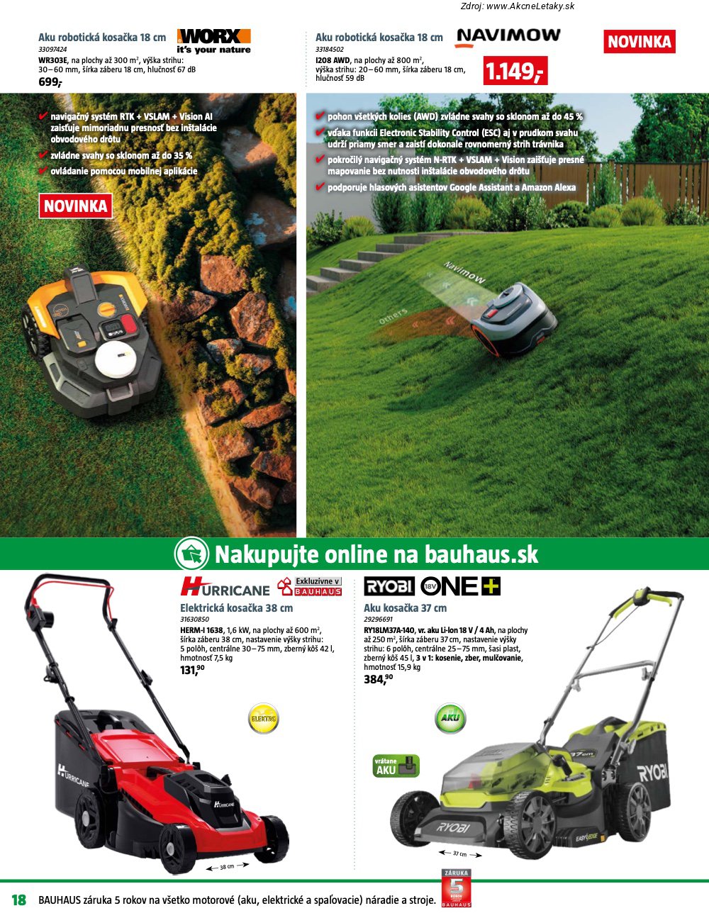 Leták BAUHAUS - strana 18