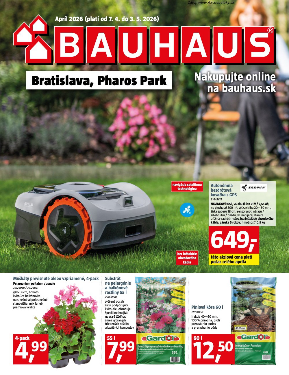 Leták BAUHAUS - strana 1