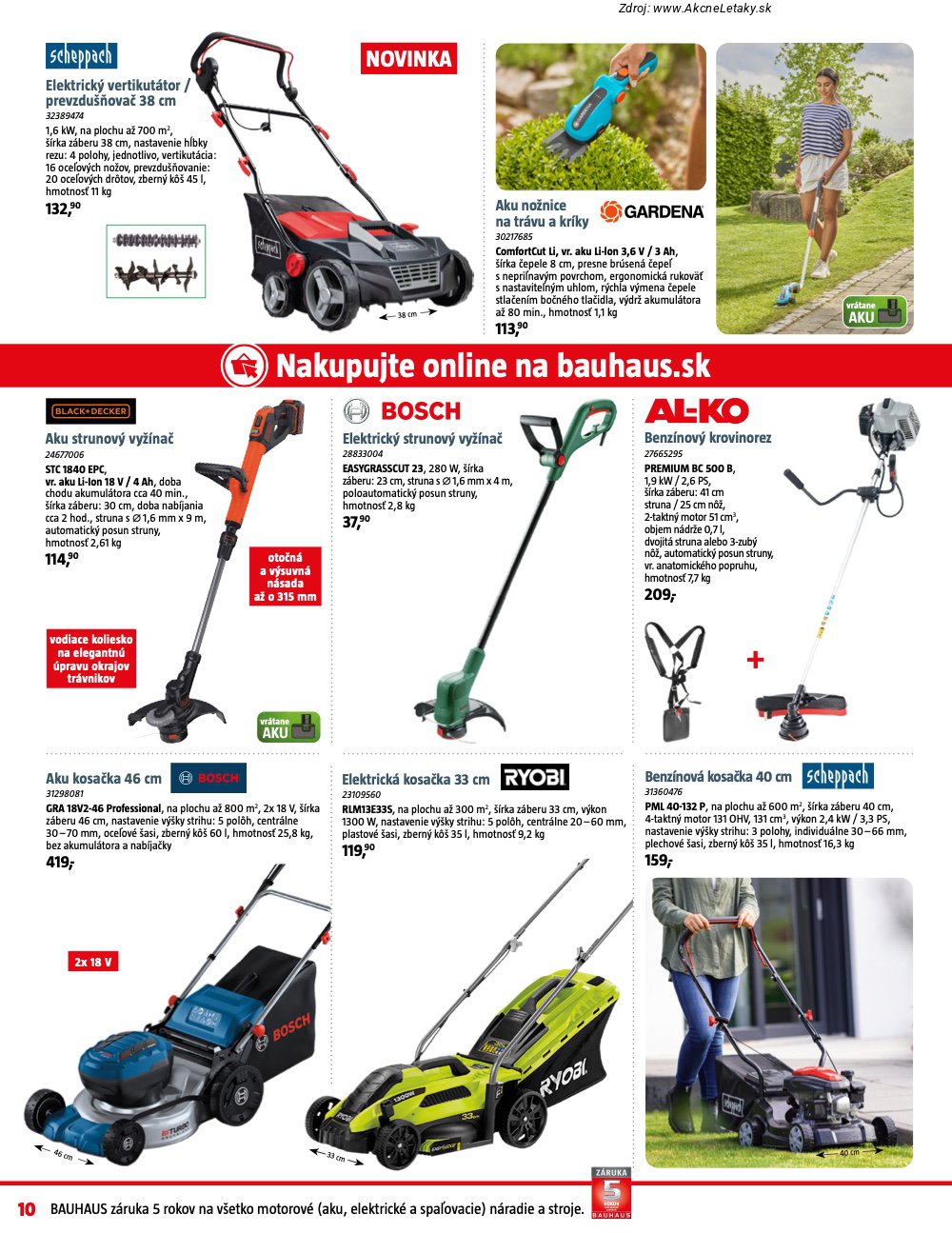 Leták BAUHAUS - strana 10