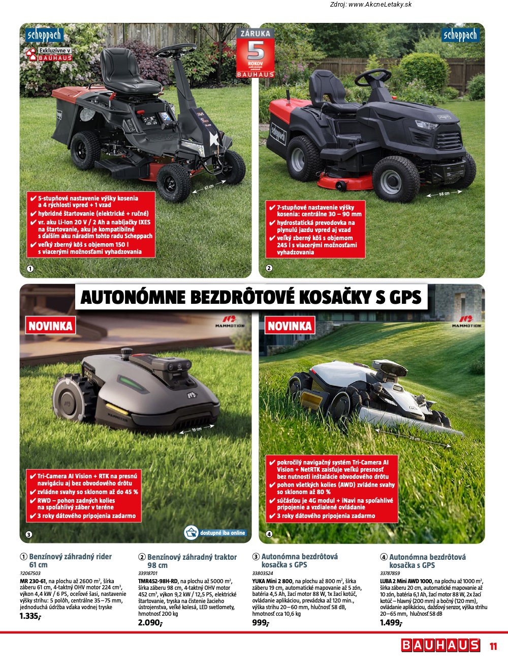 Leták BAUHAUS - strana 11