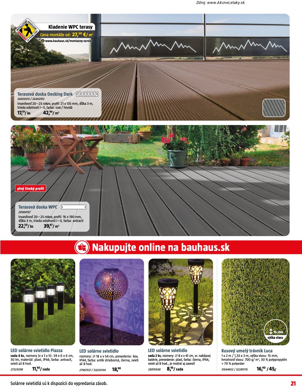 Leták BAUHAUS - strana 21