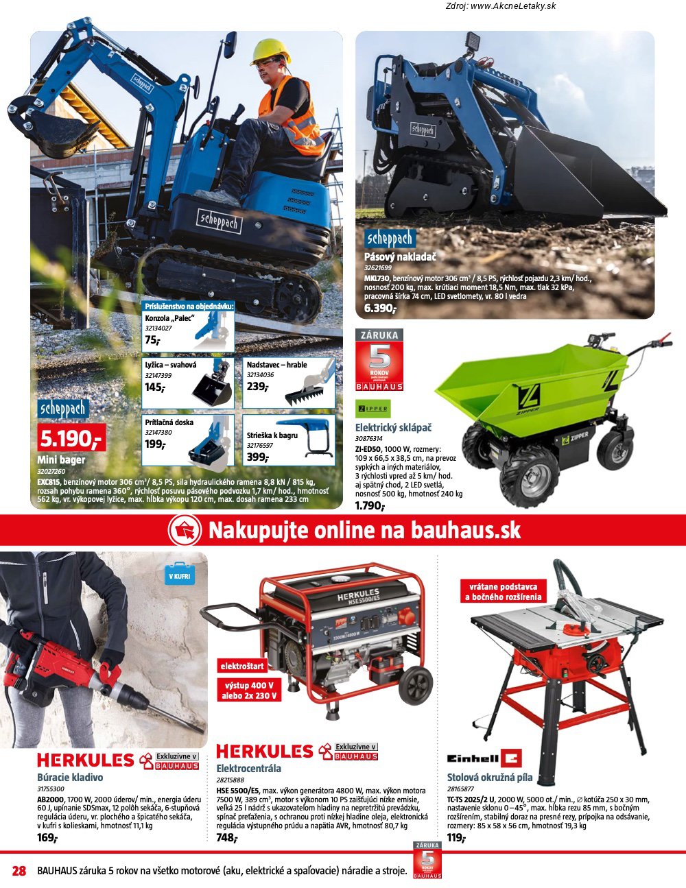 Leták BAUHAUS - strana 28