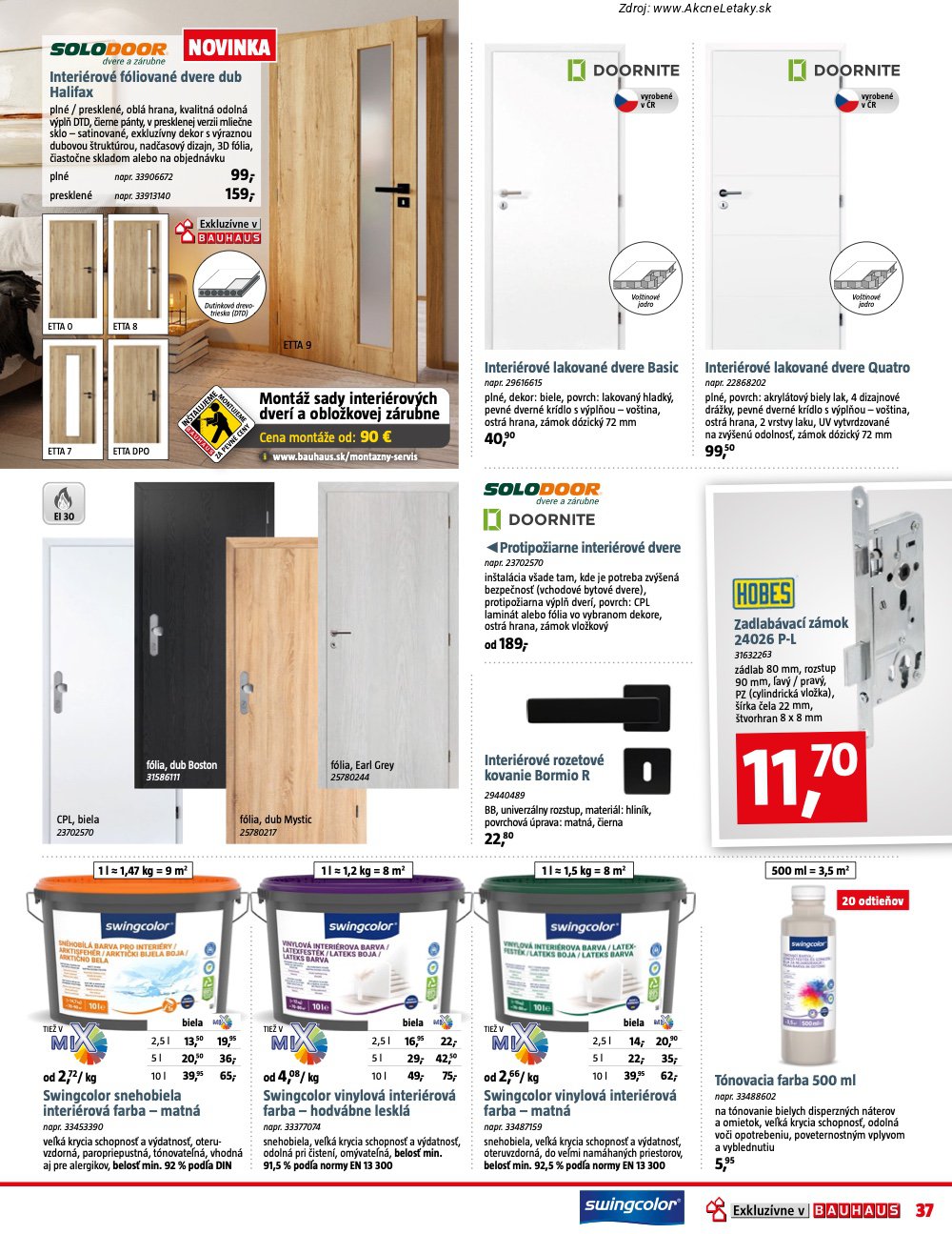 Leták BAUHAUS - strana 37