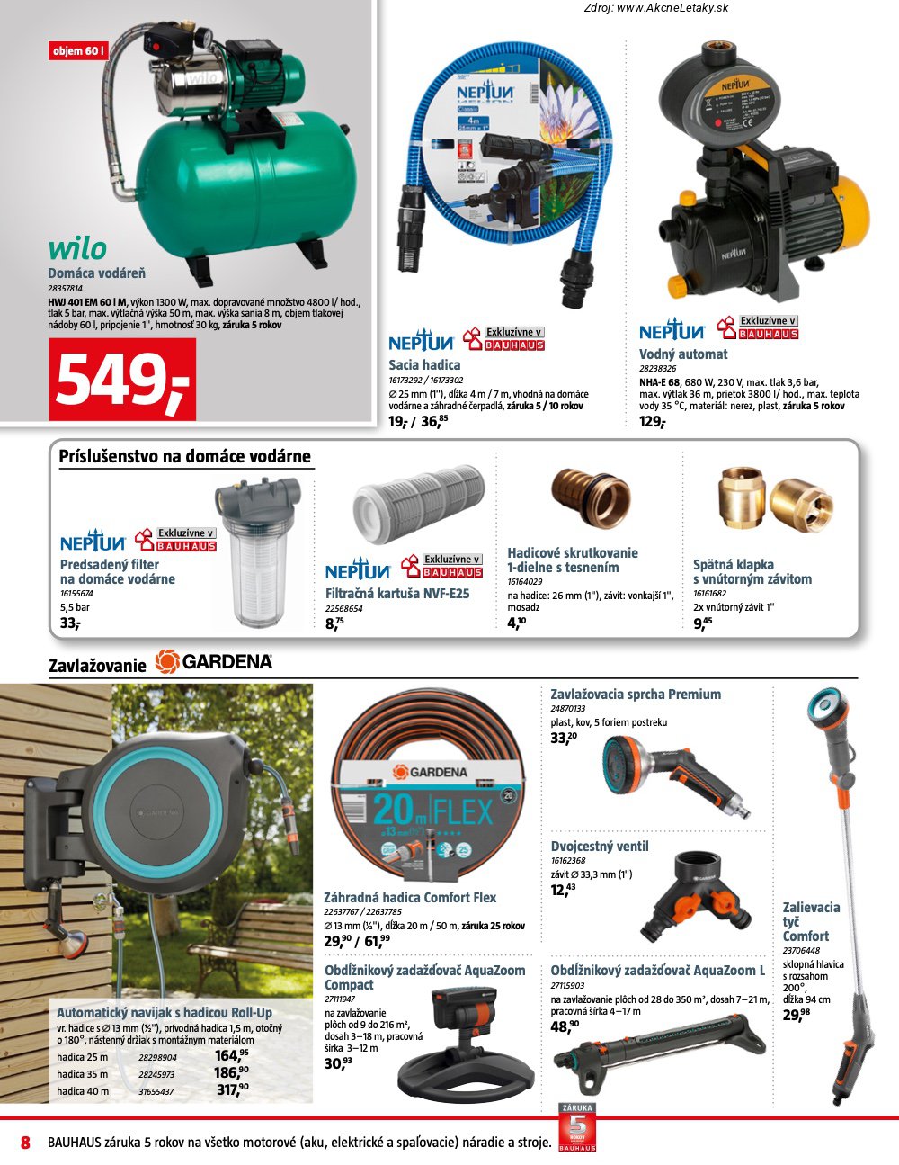 Leták BAUHAUS - strana 8