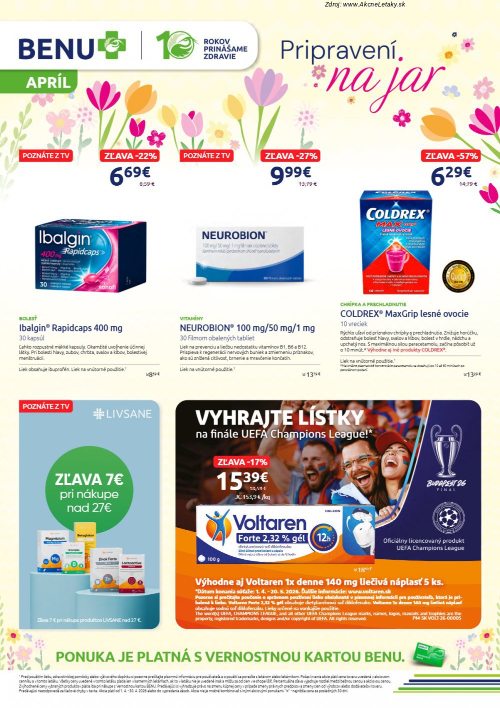 Leták BENU - strana 1
