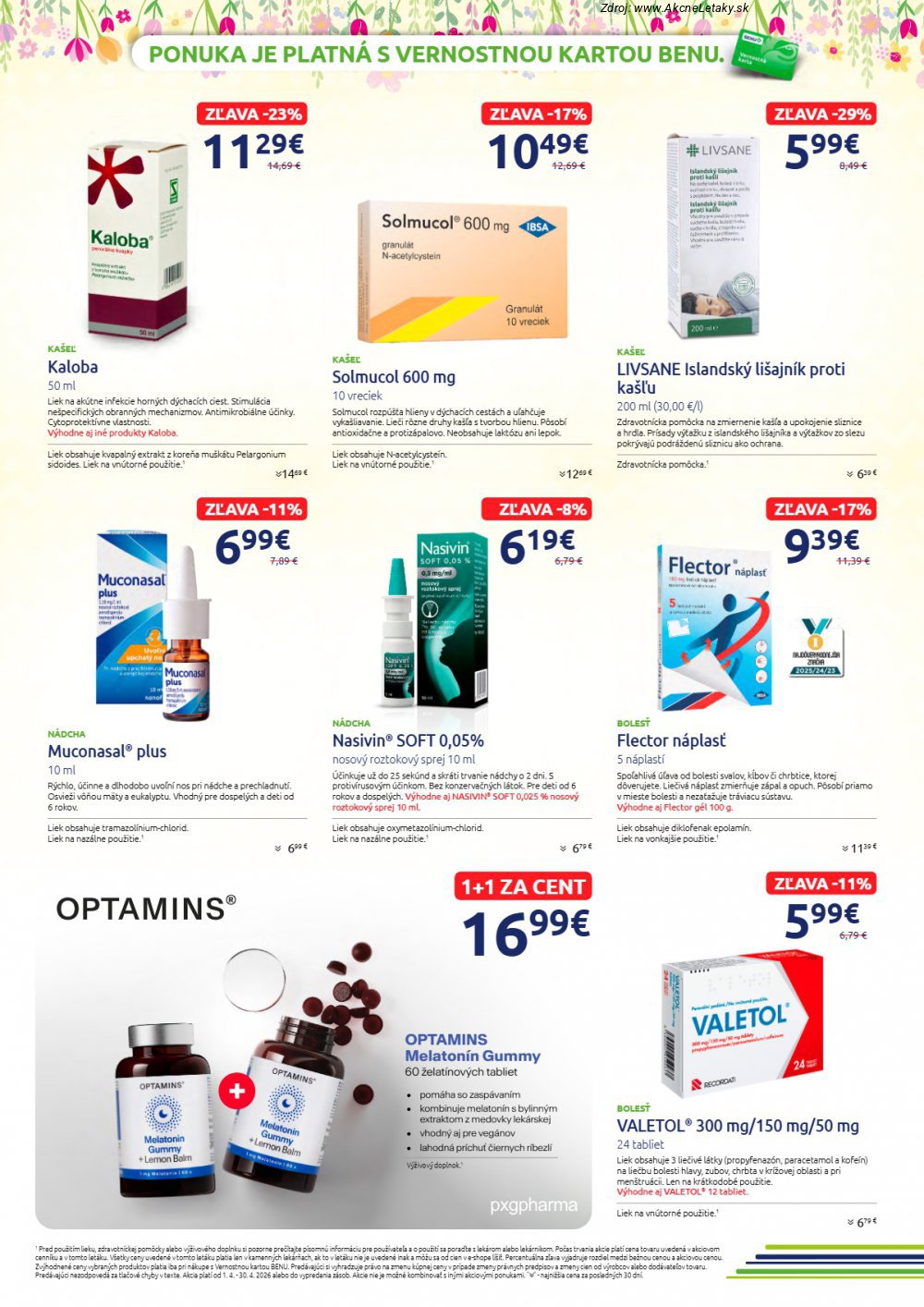 Leták BENU - strana 2